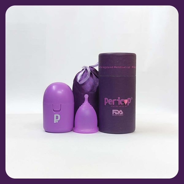 Pericup Storage Box Combo product and purple storage box
